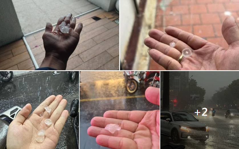 Chiều nay mưa lớn, TP.HCM, Bình Dương xuất hiện mưa đá- Ảnh 6. Chiều nay mưa lớn, TP.HCM, Bình Dương xuất hiện mưa đá- Ảnh 6.